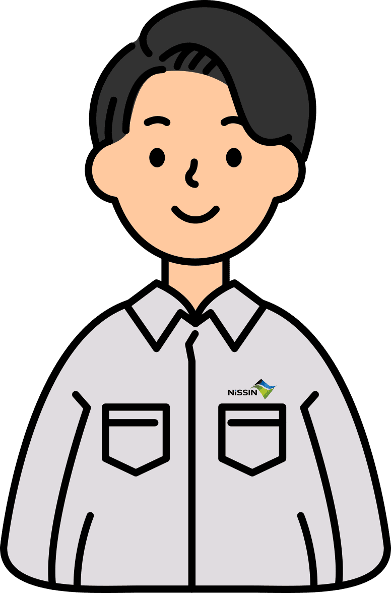 先輩社員のイラスト